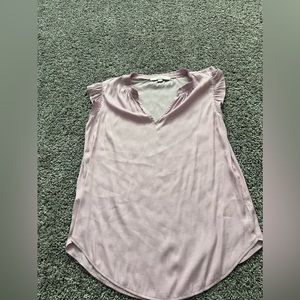 i’m selling this cute silky Loft no sleeve v neck shirt